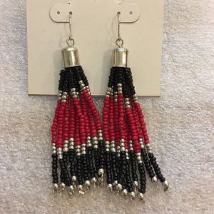 MIXIT Color ~ Red Jet ~ Dangle Earrings